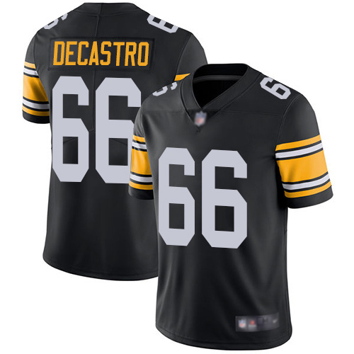Men Pittsburgh Steelers Football 66 Limited Black David DeCastro Alternate Vapor Untouchable Nike NFL Jersey